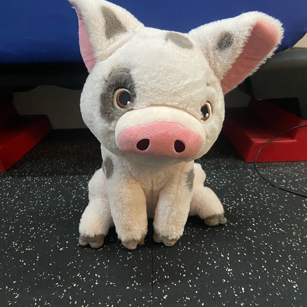 Moana Pua stuffed animal Pig Plush Toy DISNEY store clean